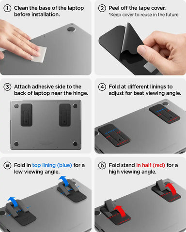 Slim Fold Laptop Stand | Adhesive