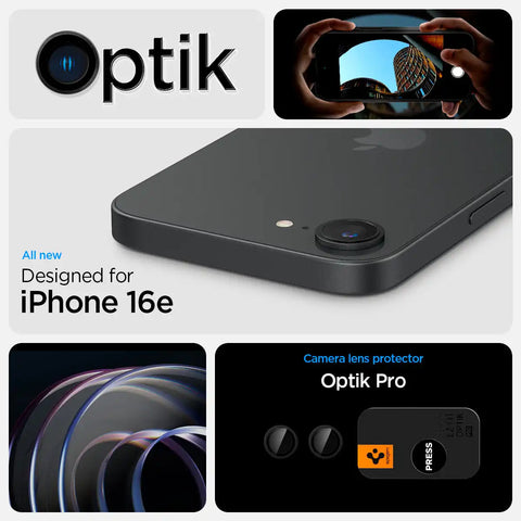 iPhone 16e Series - Optik Pro EZ Fit Lens Protector