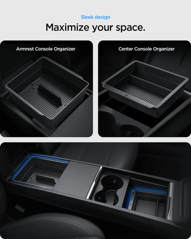 Tesla Series - Center & Armrest Organizer Bundle