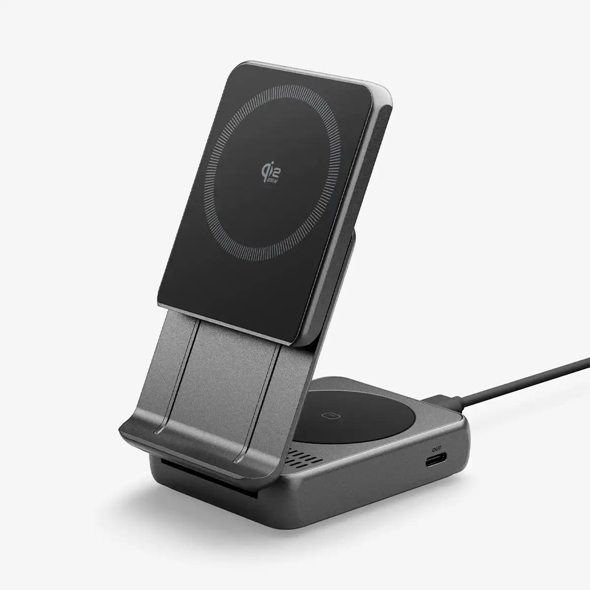 2-in-1 Magnetic Qi2.2 Wireless Charger | EF302MOQ (Mag Fit)