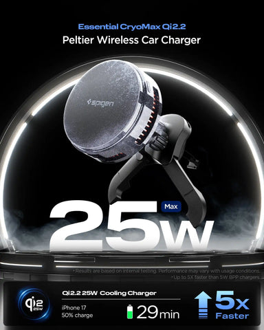Spigen Essential Qi2.2 25W Hook Car Mount (Mag Fit)