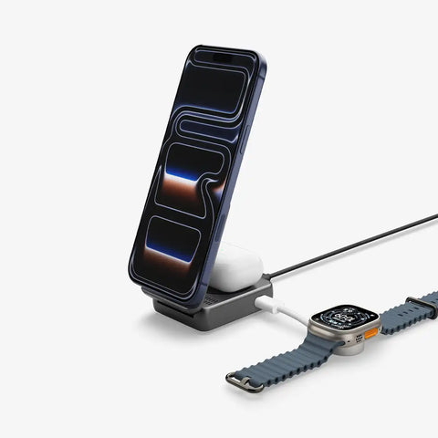 2-in-1 Magnetic Qi2.2 Wireless Charger | EF302MOQ (Mag Fit)