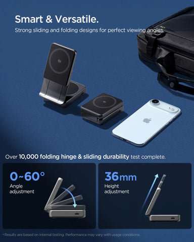 2-in-1 Magnetic Qi2.2 Wireless Charger | EF302MOQ (Mag Fit)
