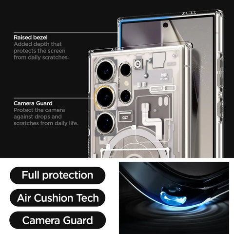 Galaxy S24 Series - Ultra Hybrid Metal Ring Zero One (Mag Fit)