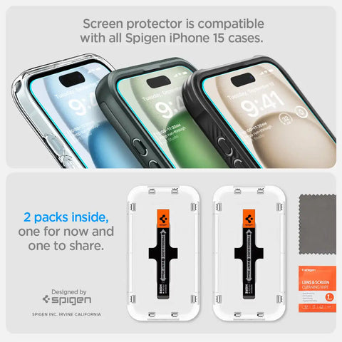 iPhone 15 Series - GLAS.tR EZ Fit | Sensor Protected