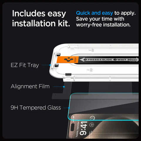 iPhone 15 Series - GLAS.tR EZ Fit | Sensor Protected