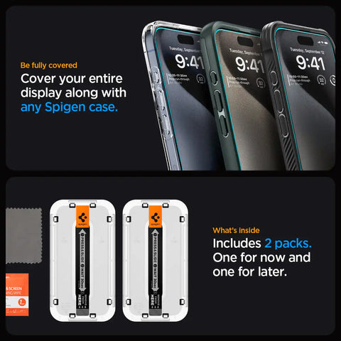 iPhone 15 Series - GLAS.tR EZ Fit | Sensor Protected