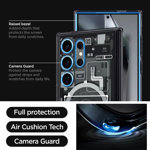 Galaxy S24 Series - Ultra Hybrid Metal Ring Zero One (Mag Fit)