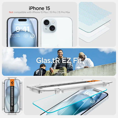 iPhone 15 Series - GLAS.tR EZ Fit | Sensor Protected