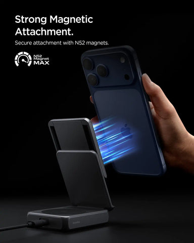 2-in-1 Magnetic Qi2.2 Wireless Charger | EF302MOQ (Mag Fit)