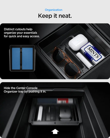 Tesla Series - Center & Armrest Organizer Bundle