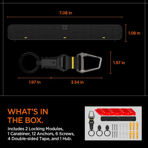Carabiner (Magnetic Keychain) Holder Hub